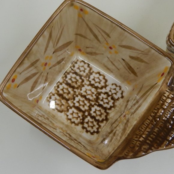 Temp-Tations by Tara Old World Brown 10 Oz Ramekins Dishes Ovenware Set of 2 - Picture 2 of 8